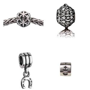 Retired Pandora Charm Set (8) S925 – Rare Discontinued Collector Lot | Authentic